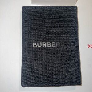 Burberry Charcoal Fabric Passport Cover